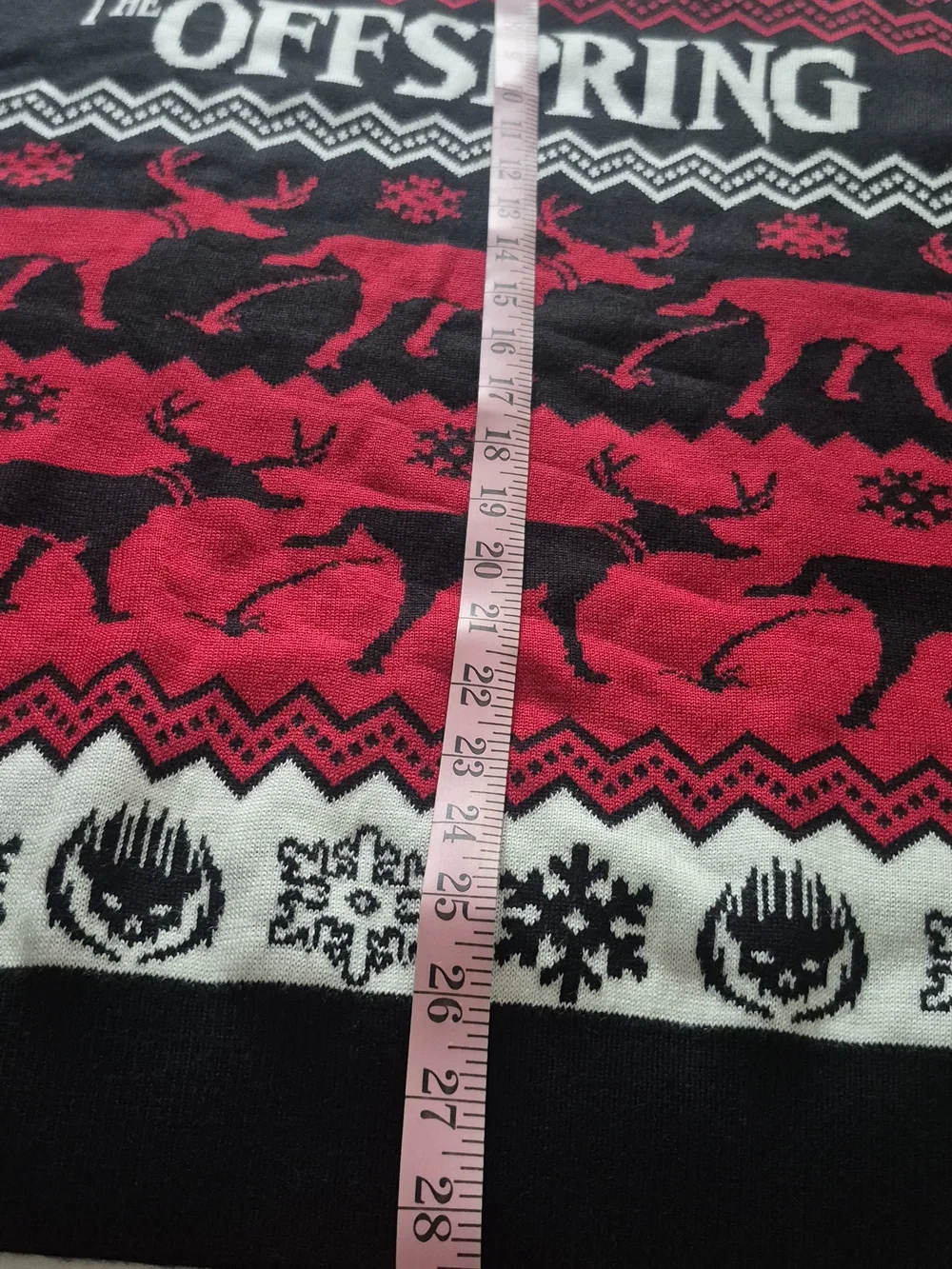 Offspring Men's Red & Black Fair Isle Sweater